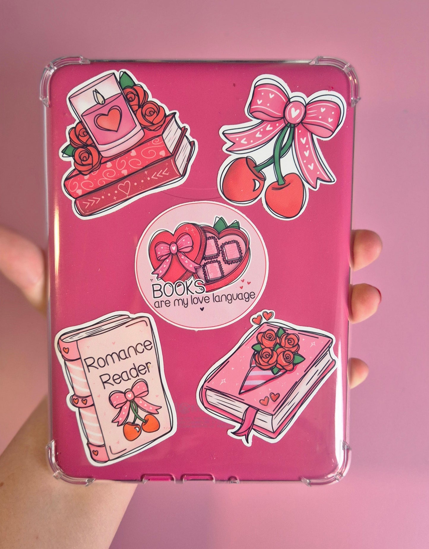Books Are My Love Language Circle Vinyl Sticker