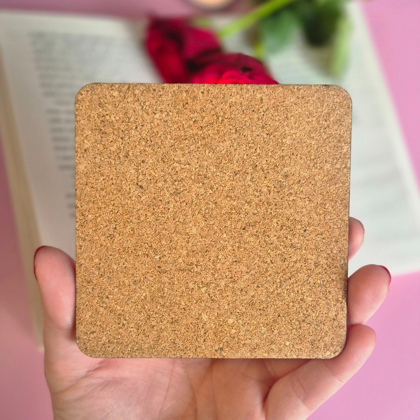 Books Are My Love Language - Square Coaster
