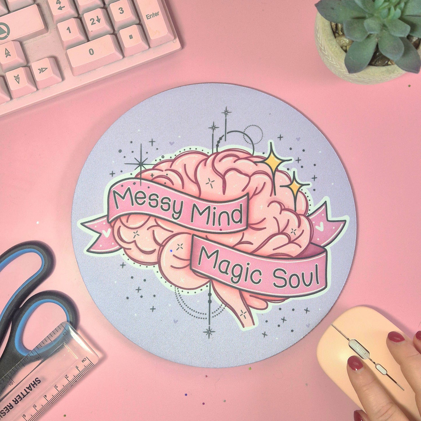 Messy Mind, Magic Soul Mouse Mat