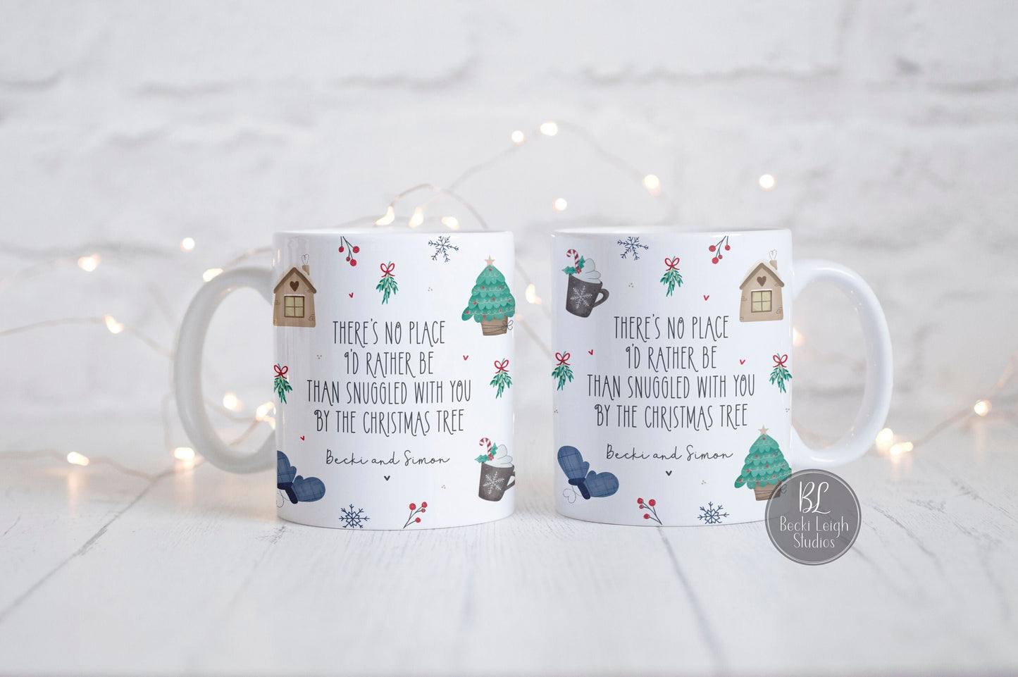personalised couples christmas mug, our first christmas, matching mugs, christmas eve fillers, his and hers mugs, hot chocolate mugs, UK