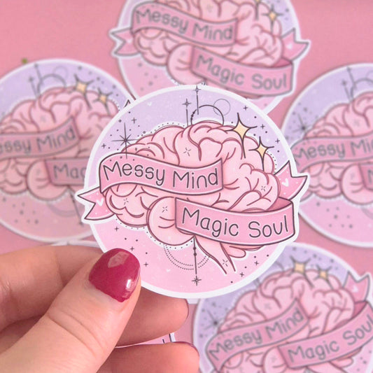 Messy Mind, Magic Soul Glossy Vinyl Sticker