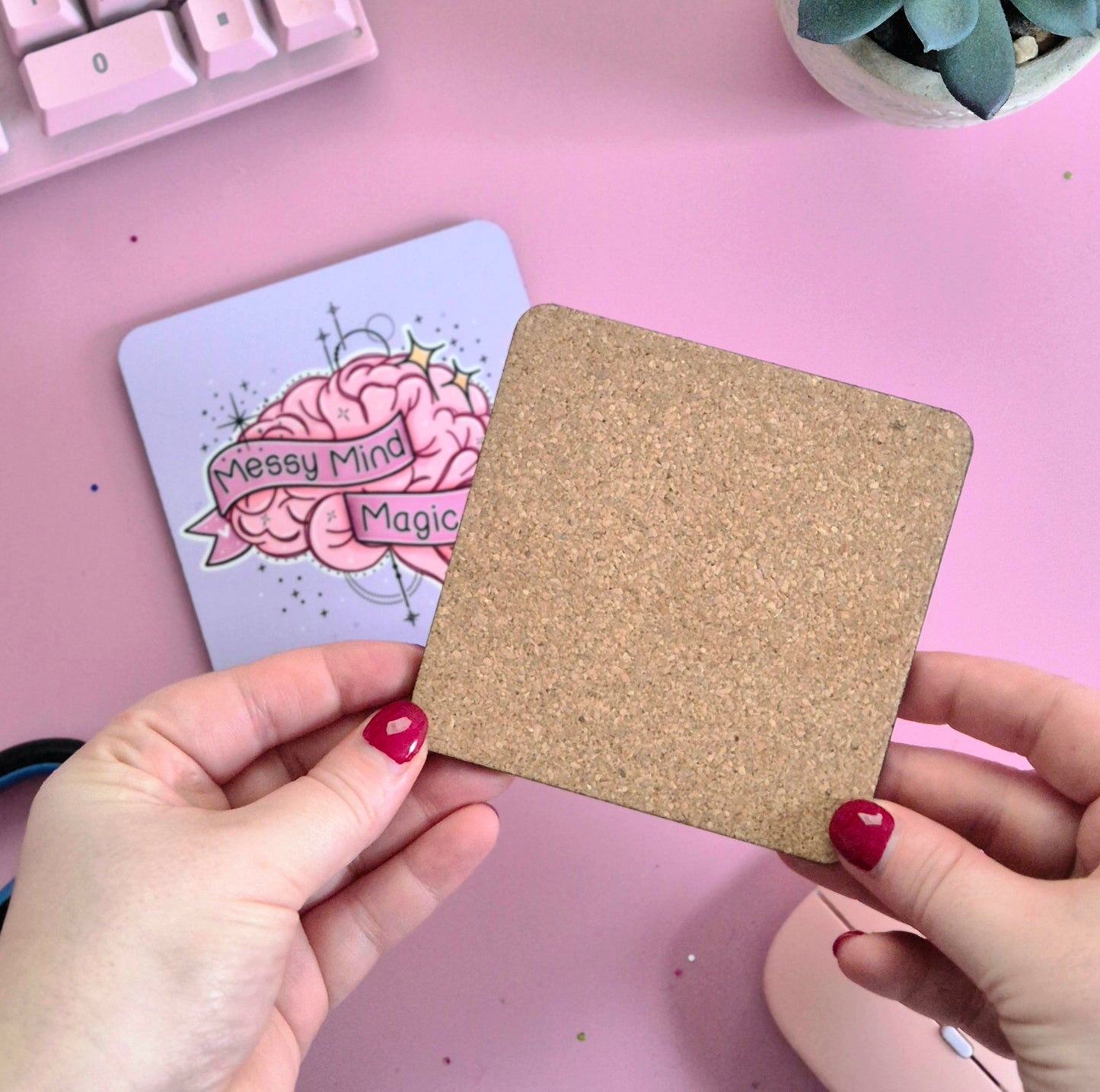 Messy Mind, Magic Soul - Square Coaster