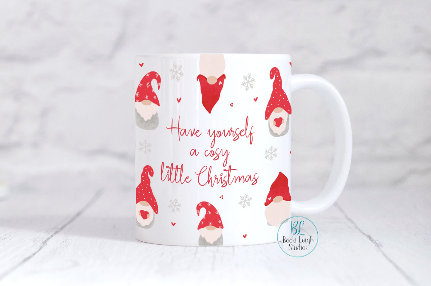 Christmas Mug | Christmas gnome Mug | Christmas Gonk Mug | Christmas gnomes | Scandinavian decor | gnome decor | nordic christmas | cups