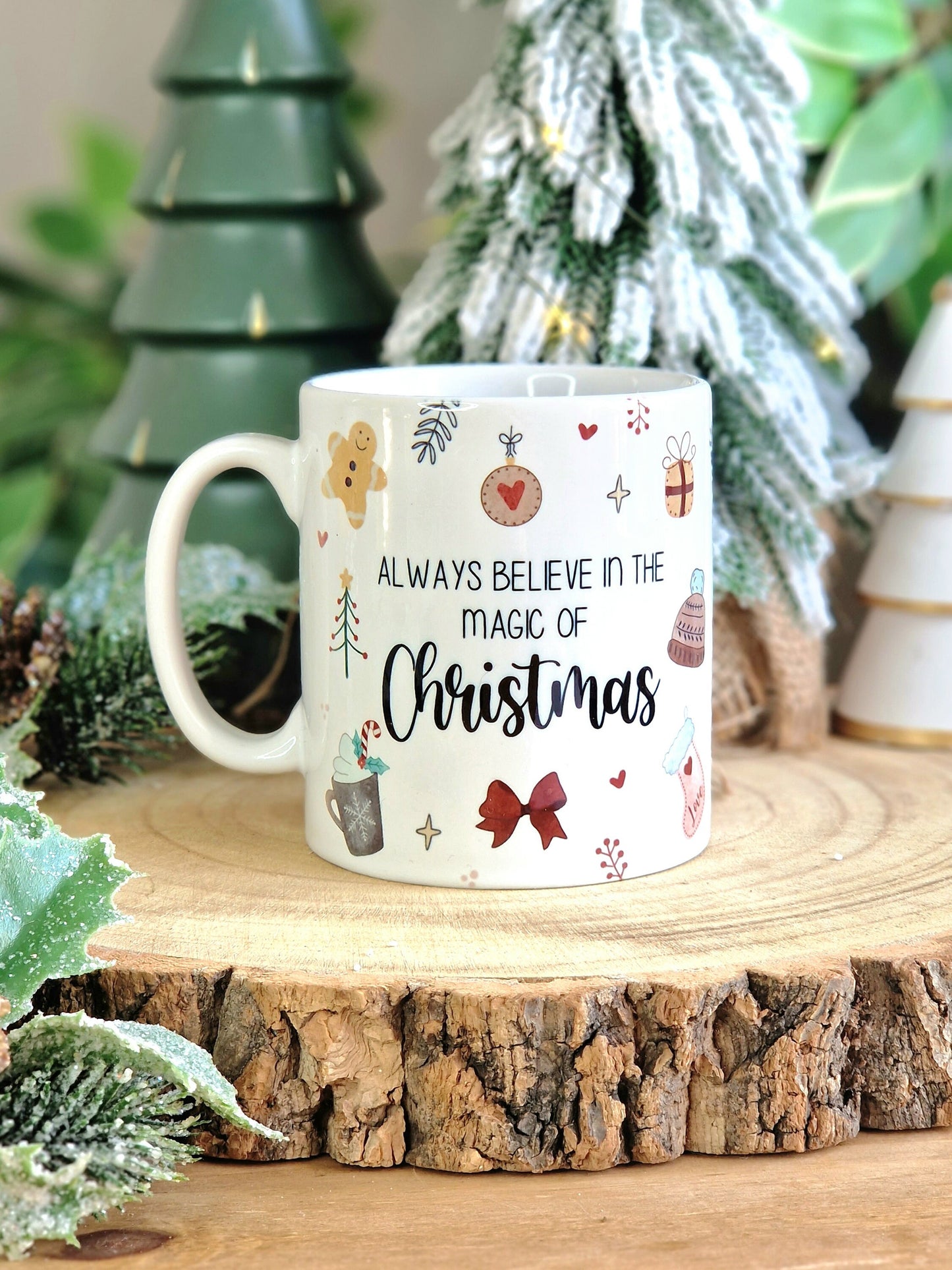 Always believe in the magic of Christmas mug, stocking fillers under 15, secret santa, cosy christmas movie mug, tea mug, winter coffee mug