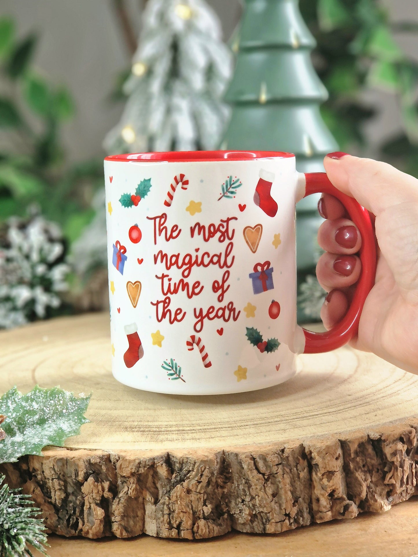 Christmas mug, hot chocolate mug, novelty cute gifts, kids stocking fillers, xmas eve coffee cups, christmas eve box stuffers, secret santa