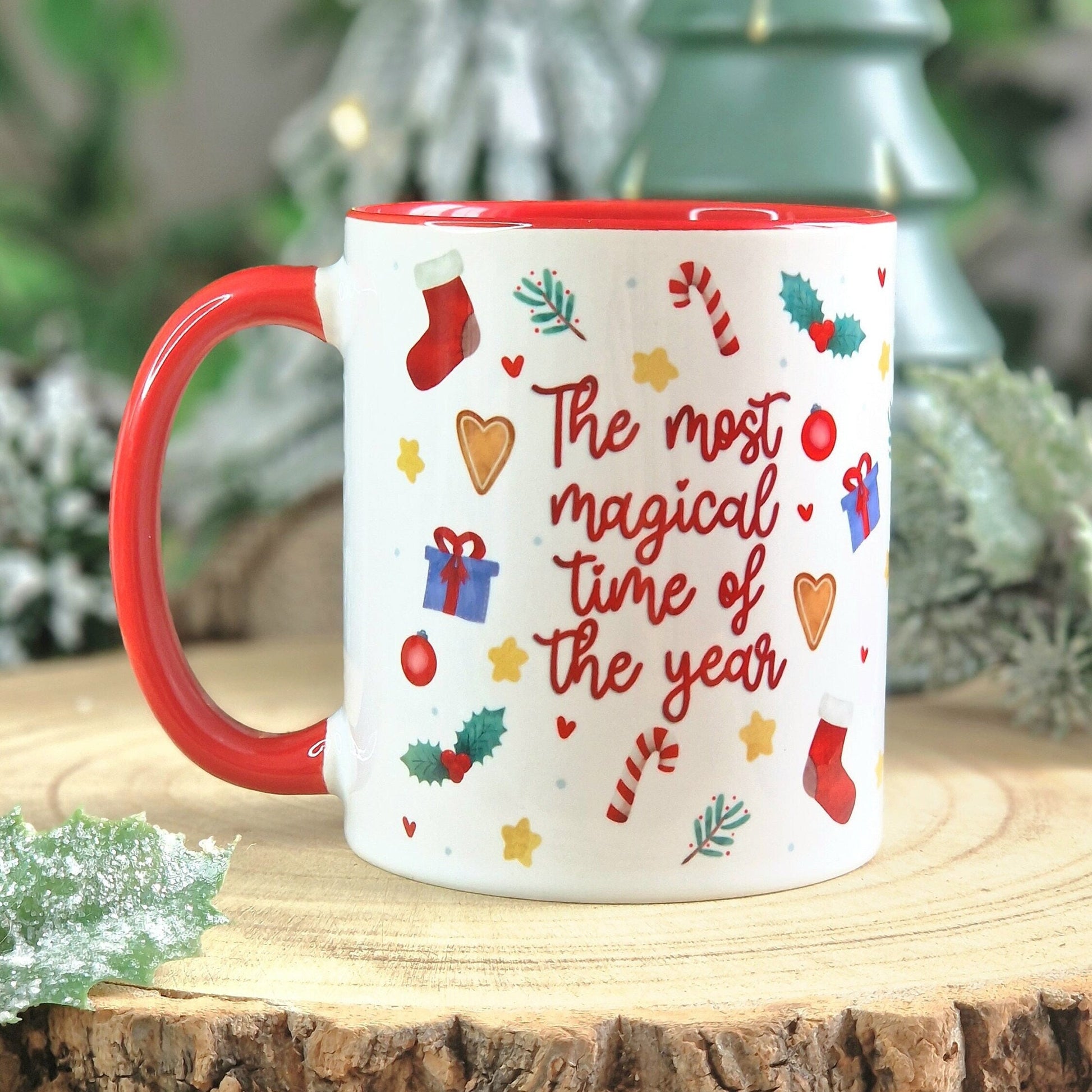 Christmas mug, hot chocolate mug, novelty cute gifts, kids stocking fillers, xmas eve coffee cups, christmas eve box stuffers, secret santa