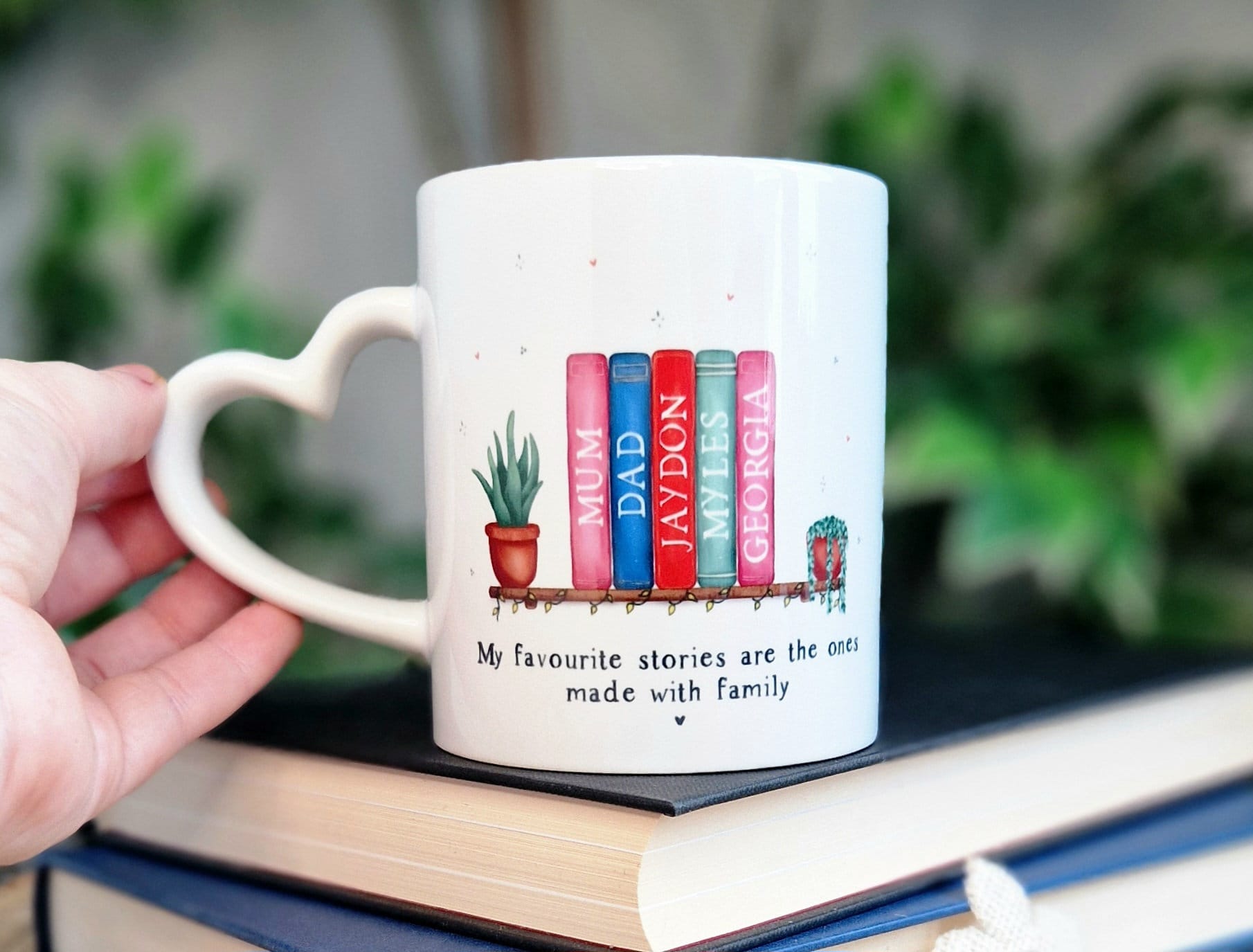 personalised book lover gift, mum birthday, family bookish present, mothers day mug, for readers, mummys mug, reading book club, UK, booktok